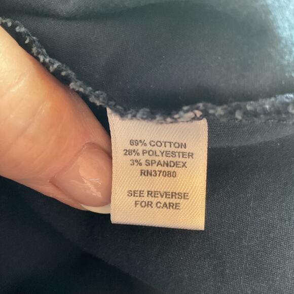 Cato Blue and White Polka Dot Boho Peasant Cottage Detailed Sleeve Blouse SZ L - Picture 6 of 8